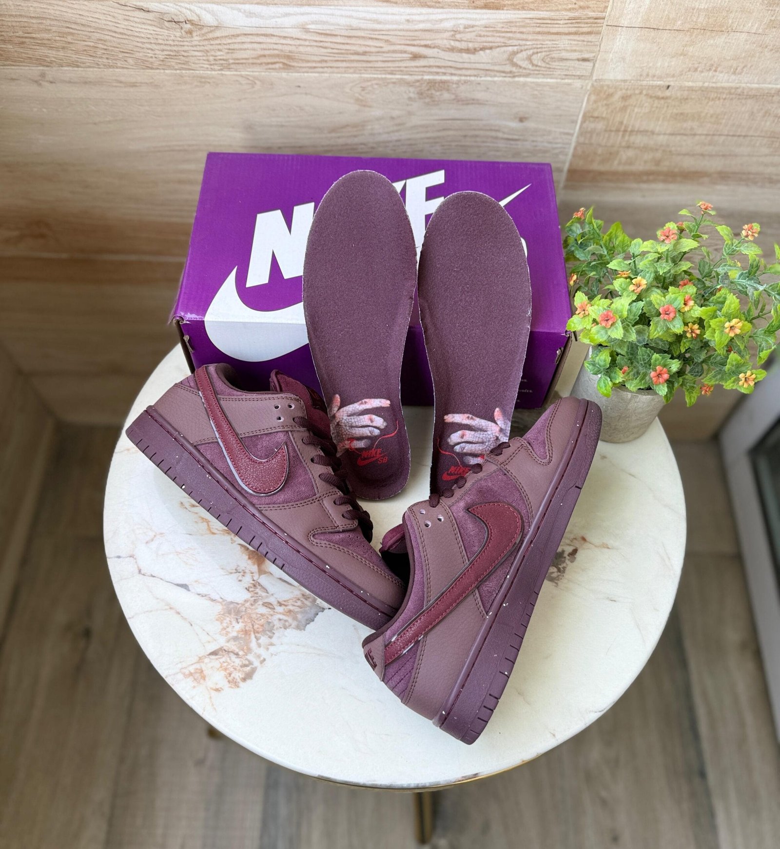 Dunk Burgundy Crush Sneakers On Sale