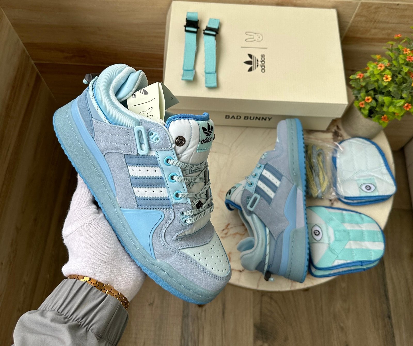 Forum Bad Bunny Sky Blue Sneakers Unisex