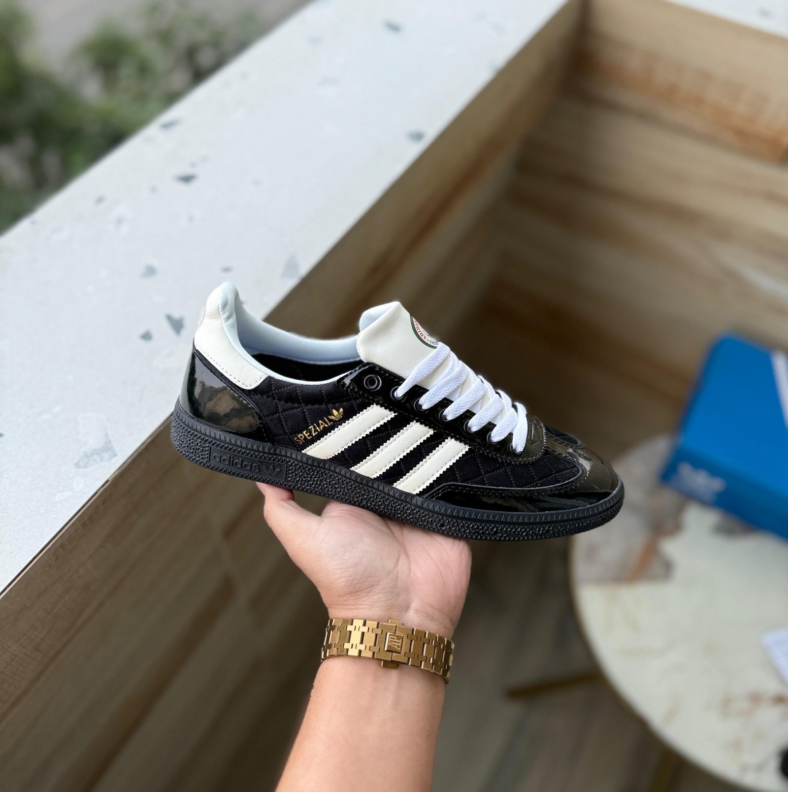 Handball Spezial Patent Black Sneakers (2) Handball Spezial Patent Black Sneakers (2)