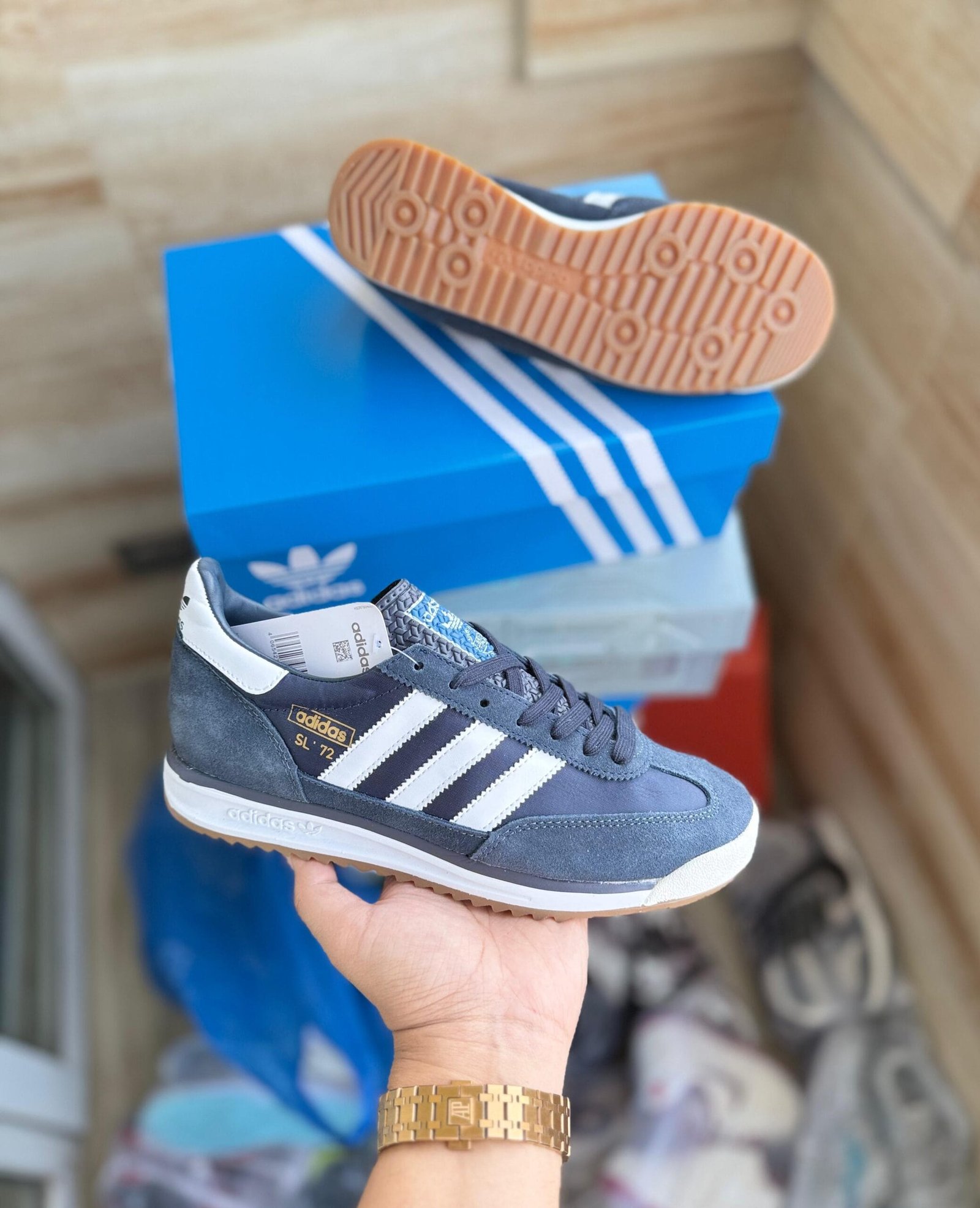 Imported Sl 72 Navy Sneakers In Stock