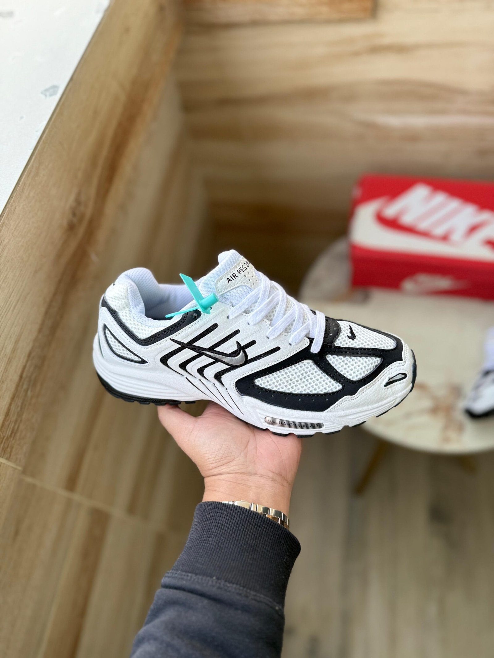 Pegasus 2k5 Metallic Silver White Sneakers