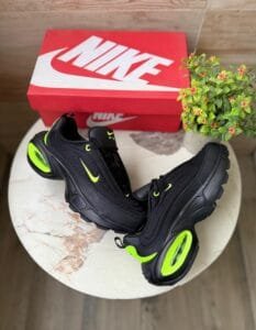 Portal Trainers Black Green Sneakers For Boys (4)