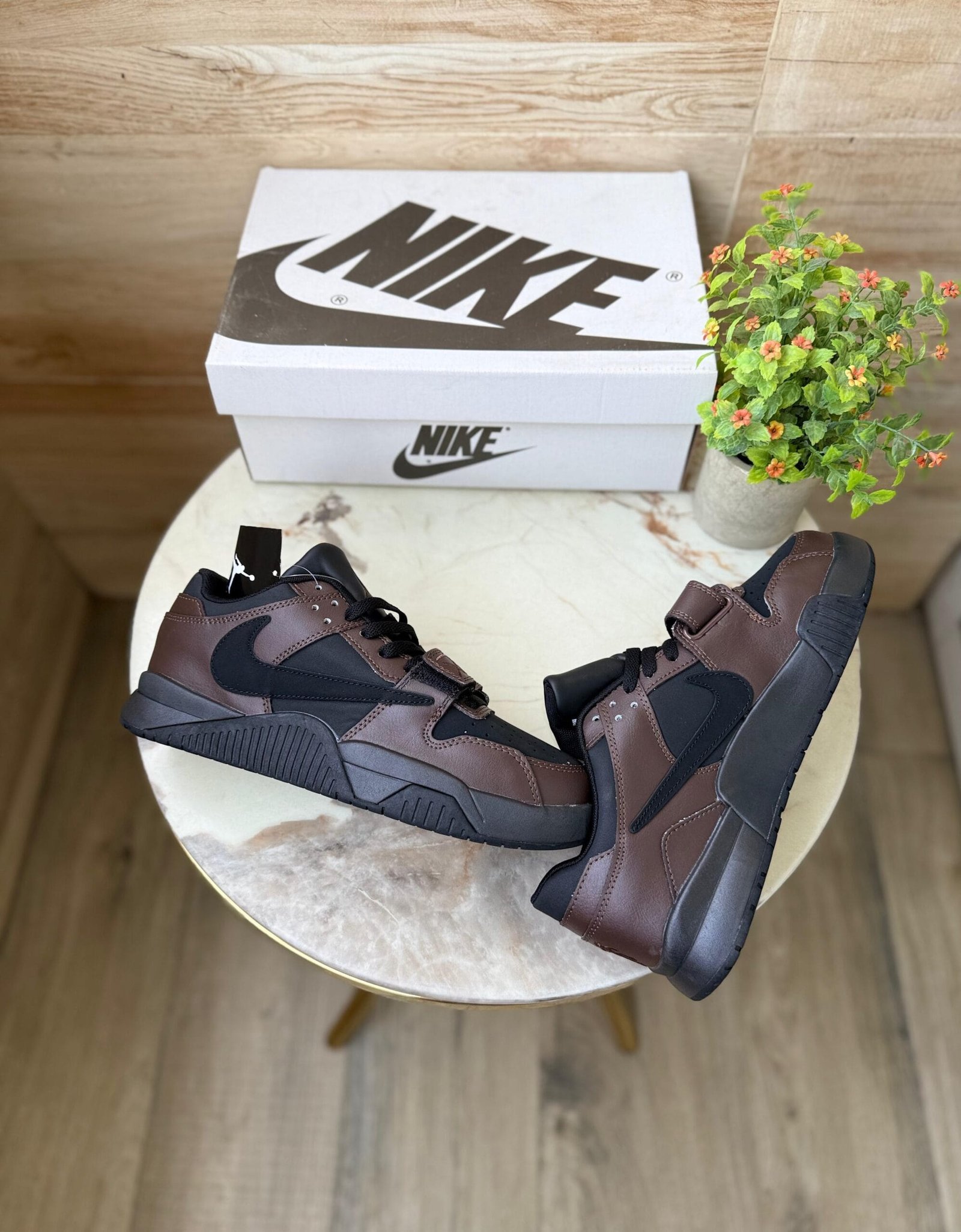 Retro Travis Cut The Check Dark Mocha Shoes (3) Retro Travis Cut The Check Dark Mocha Shoes