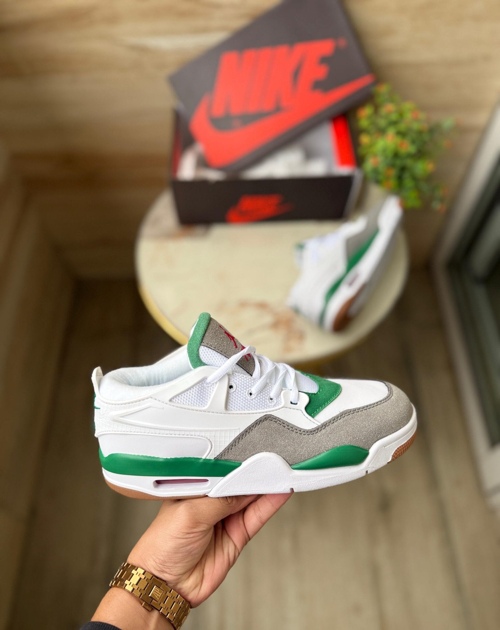 Rm 4 Pine Green Sneakers For Boys