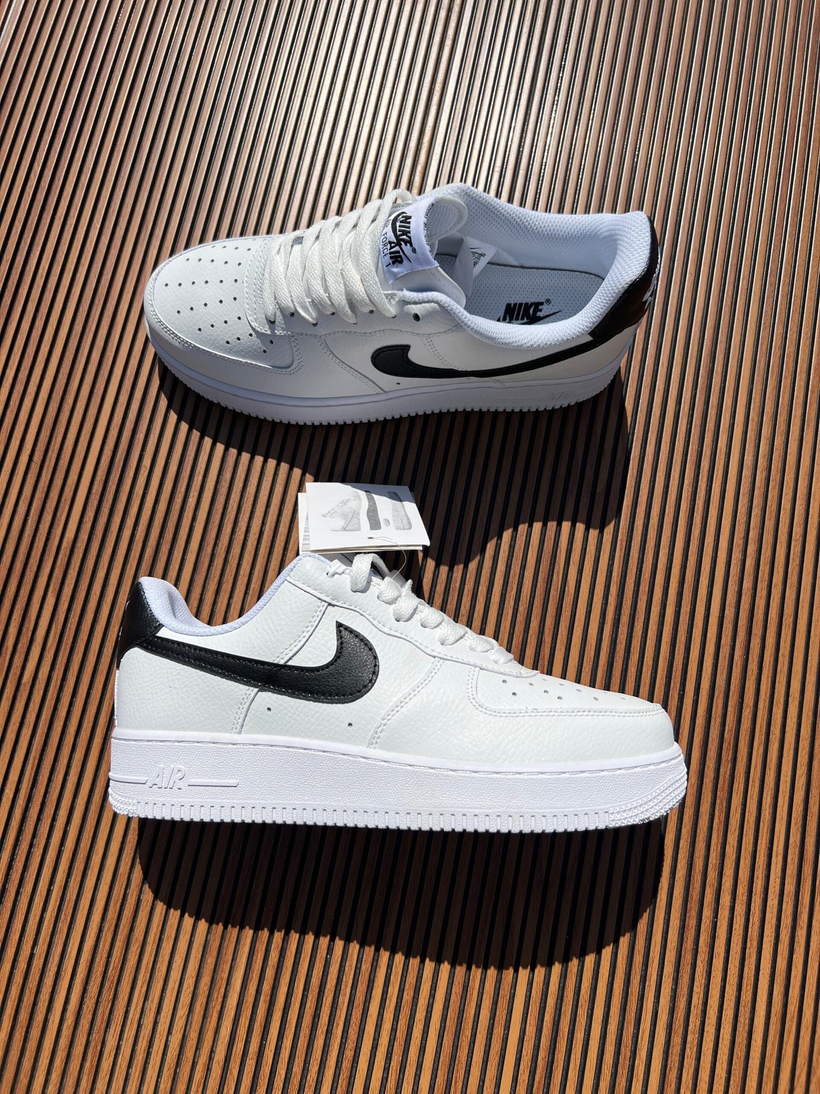 Airforce Black Swoosh Full Leather Unisex