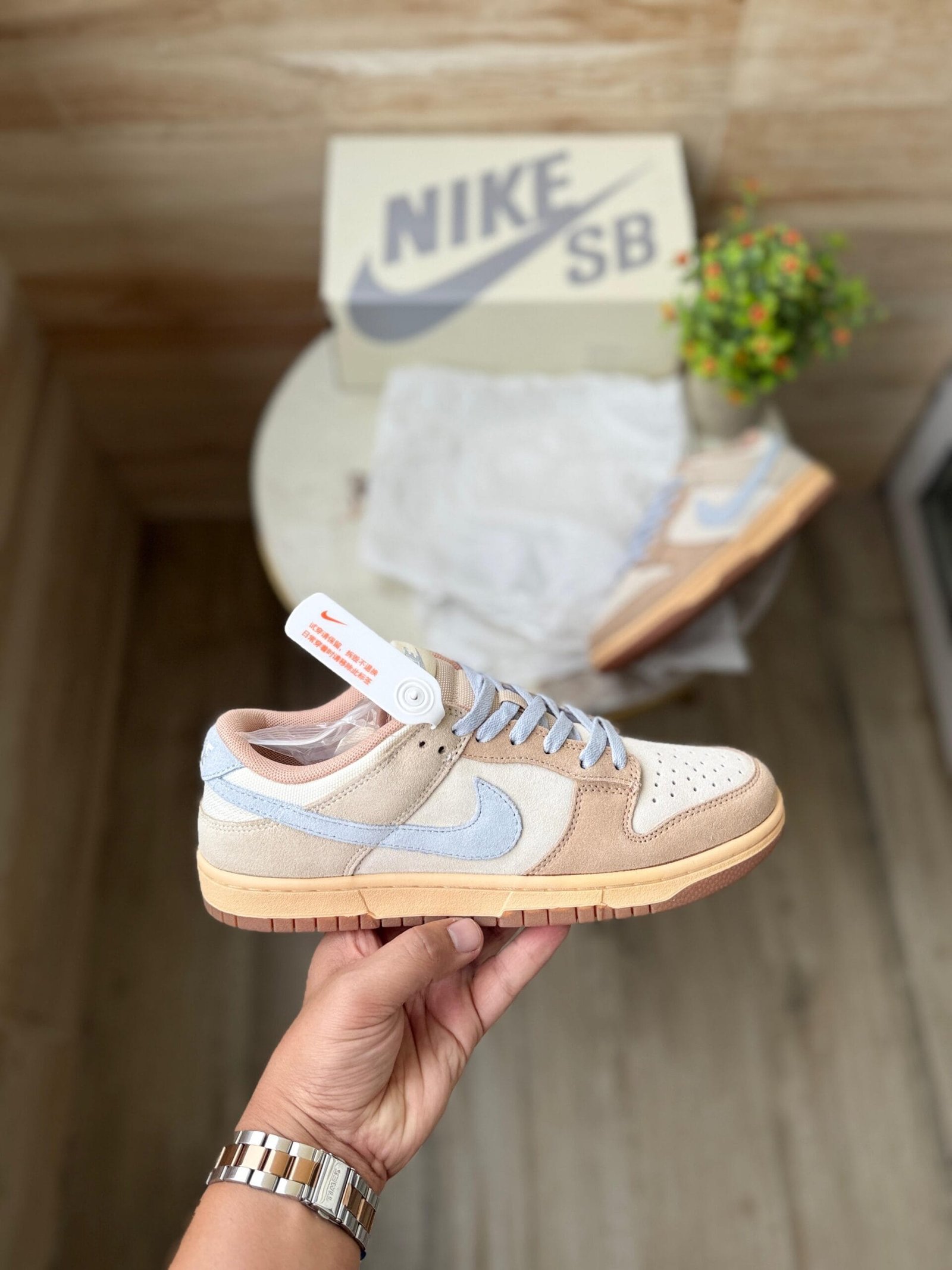 Sb Dunk Sand Drift Armoury Blue Shoes