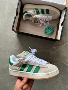 Green Beige Campus Sneakers On Sale