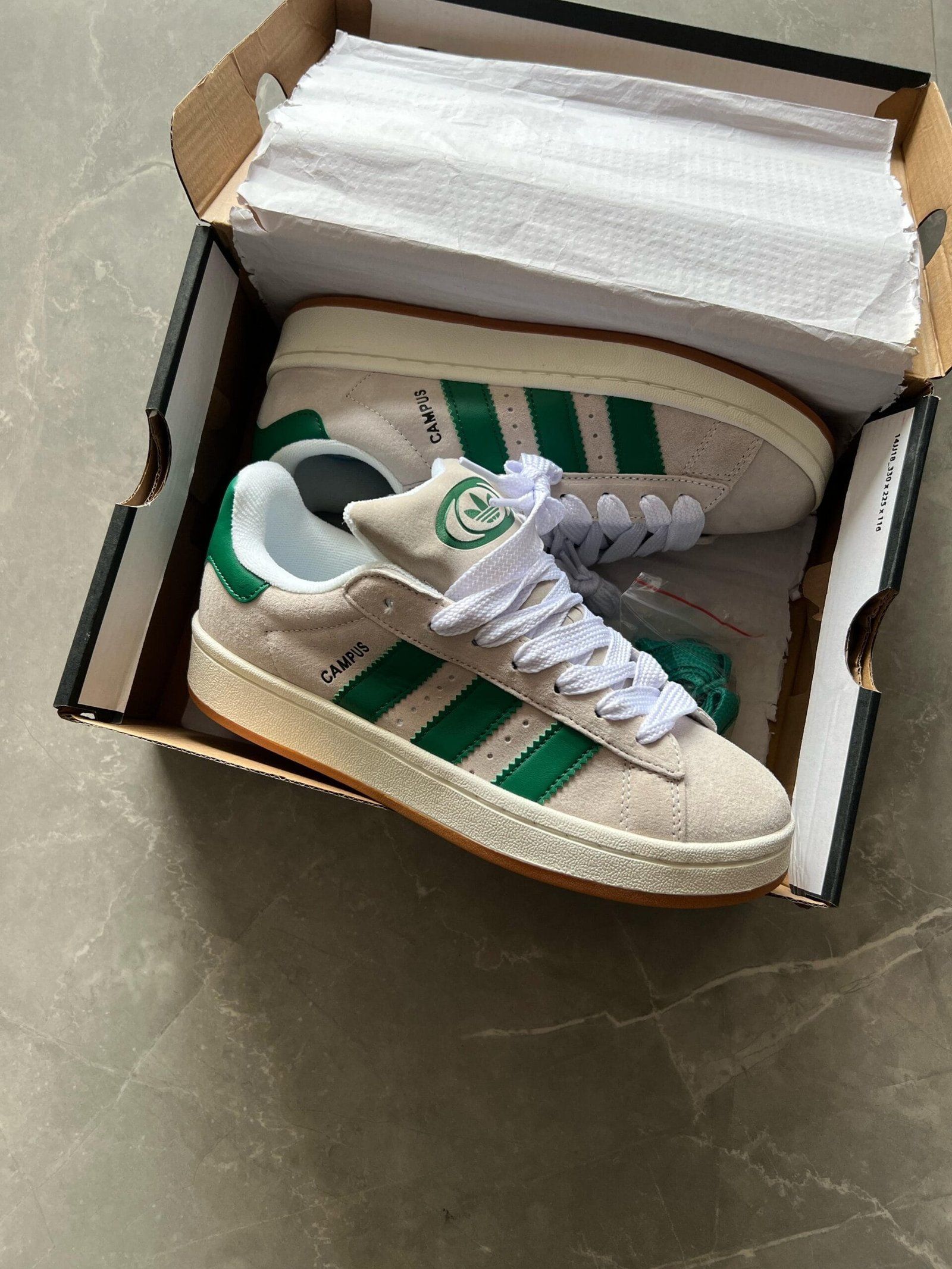 Green Beige Campus Sneakers On Sale (2) Green Beige Campus Sneakers On Sale