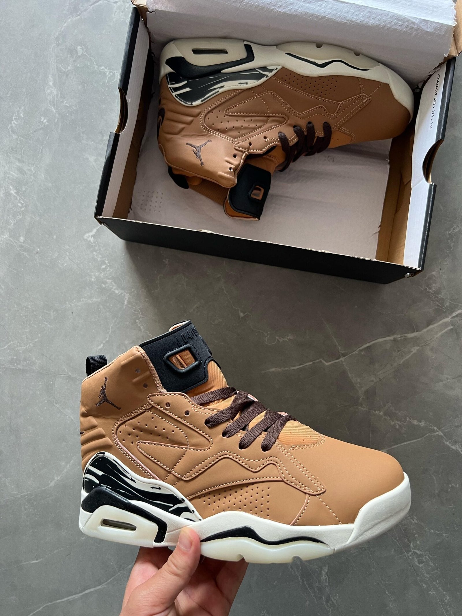 Imported Retro 6 Jumpman Wheat Sneakers (2)