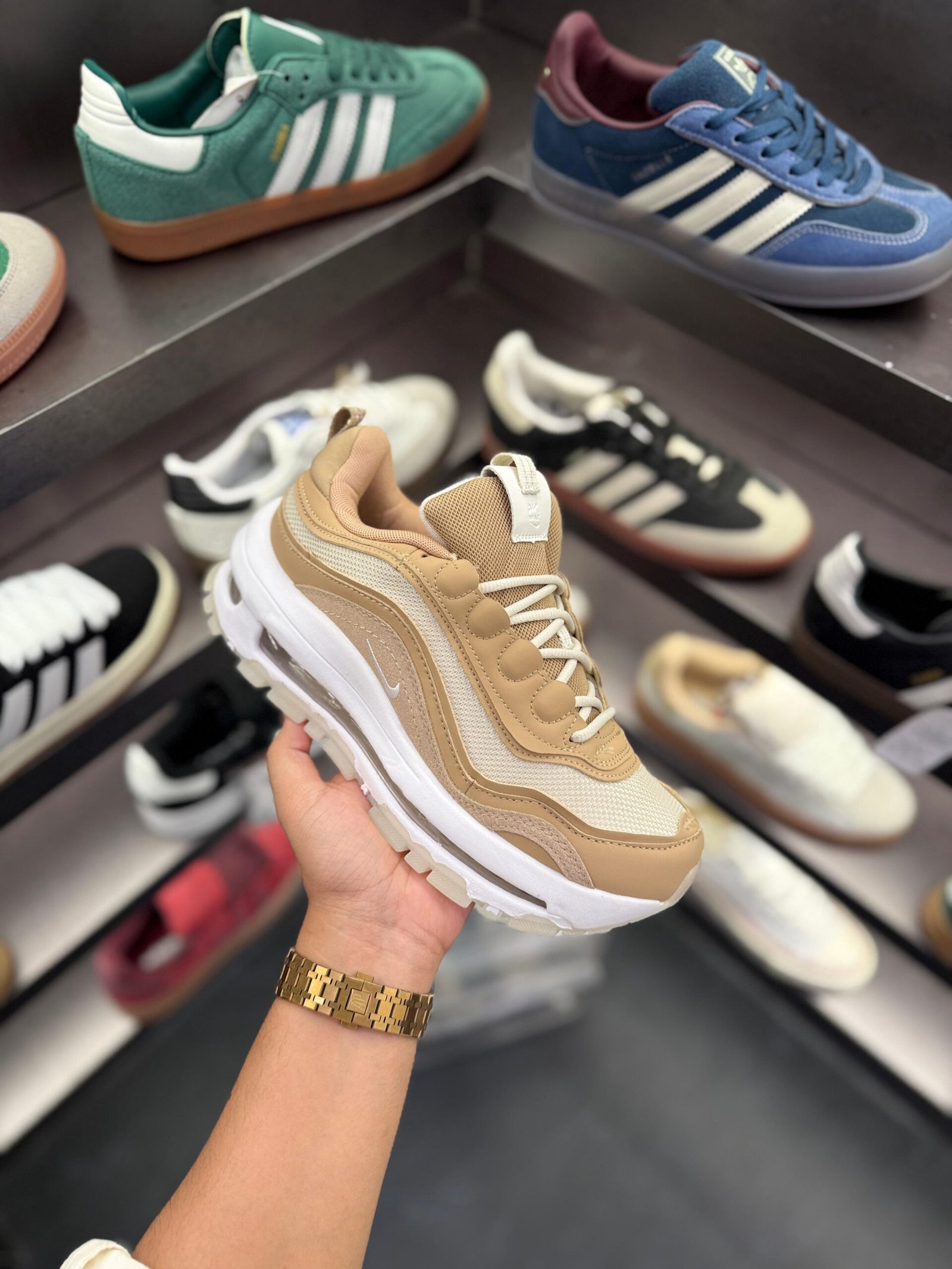 Airmax 97 Futura Beige Sneakers In Stock (4)