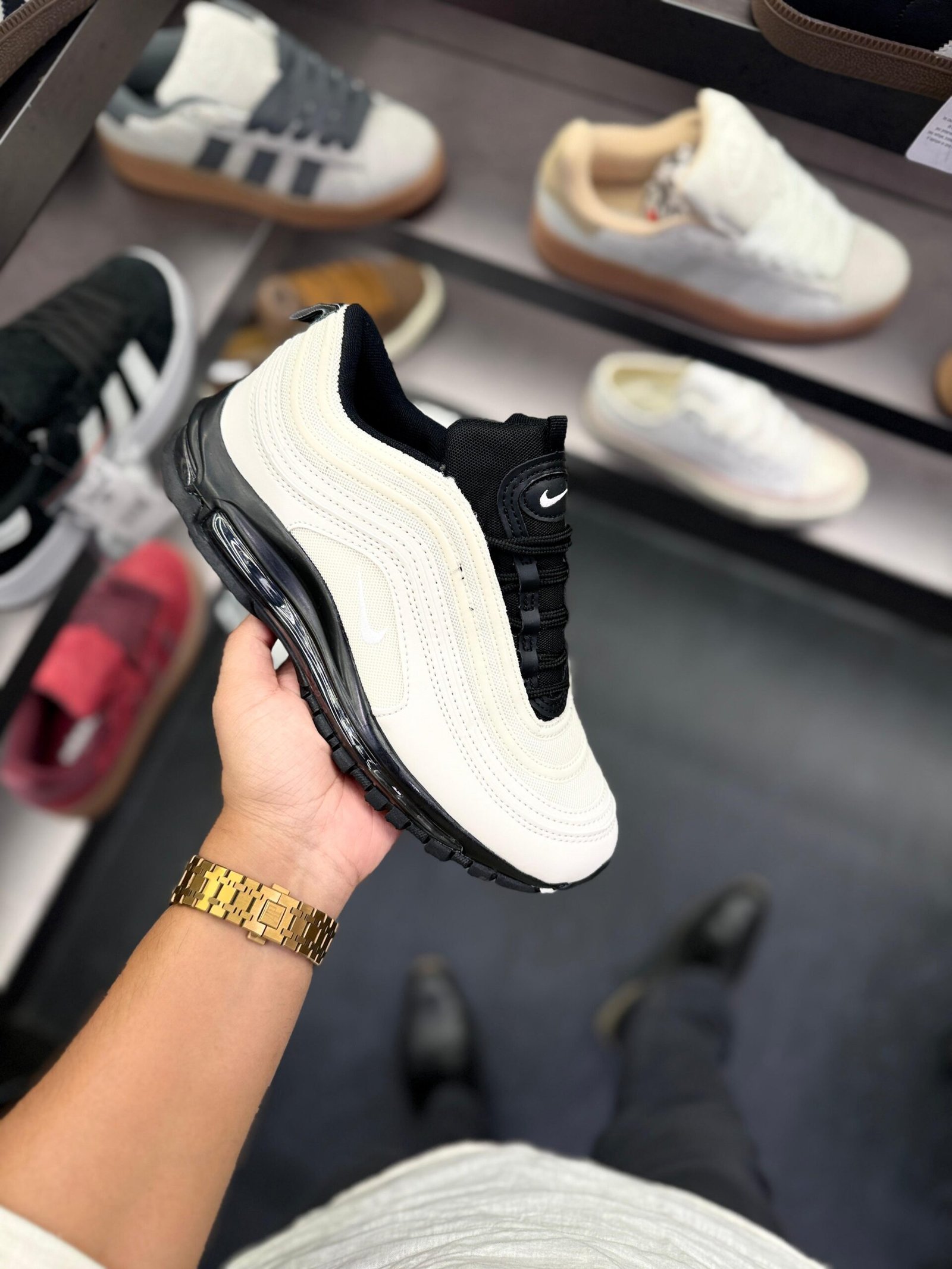 Airmax 97 Light Bone Sneakers On Sale (2)