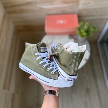 All-Star Army Green High Ankle Sneakers (1)