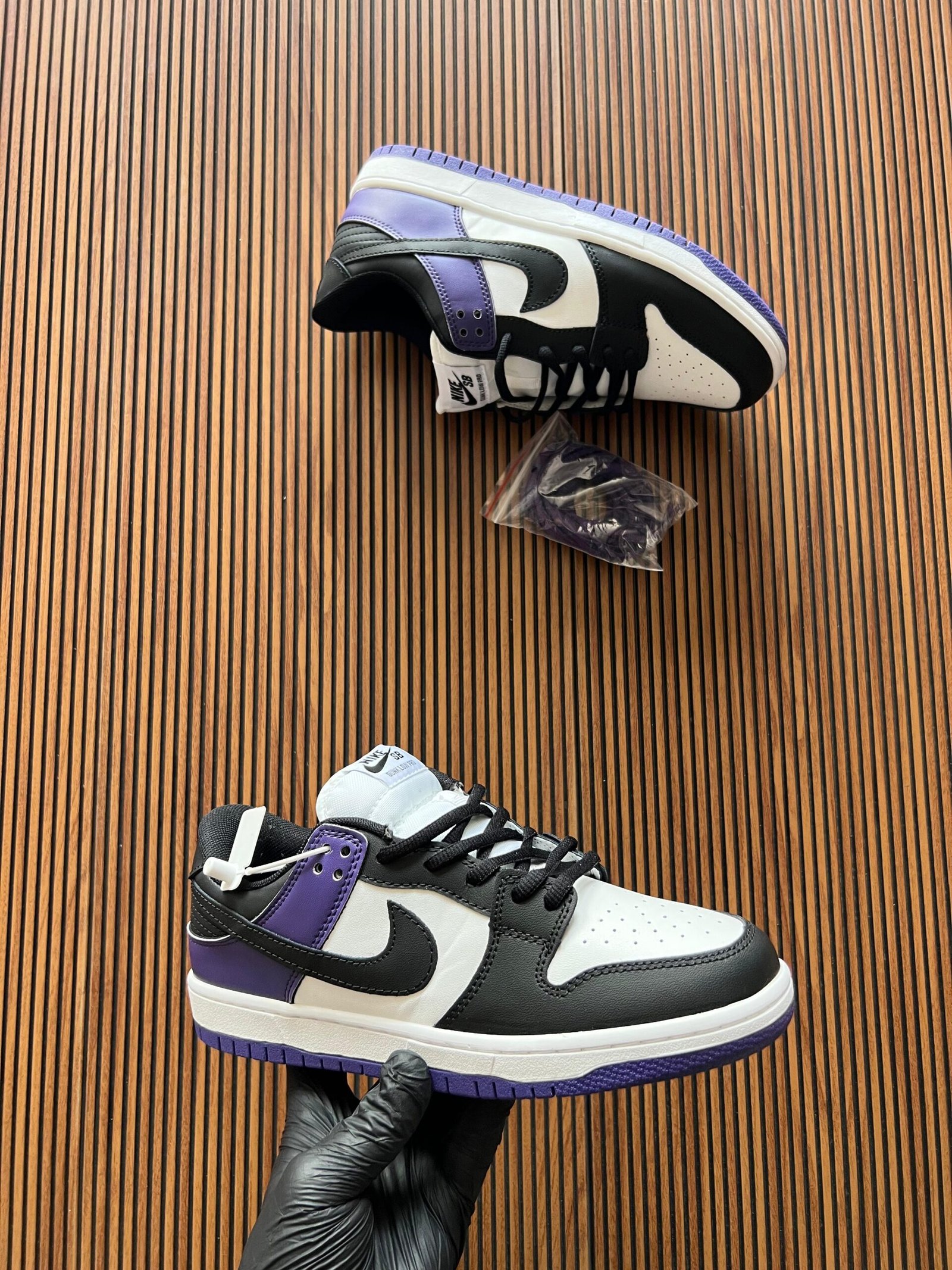 Dunk Low Purple Black Sneakers On Sale (2)