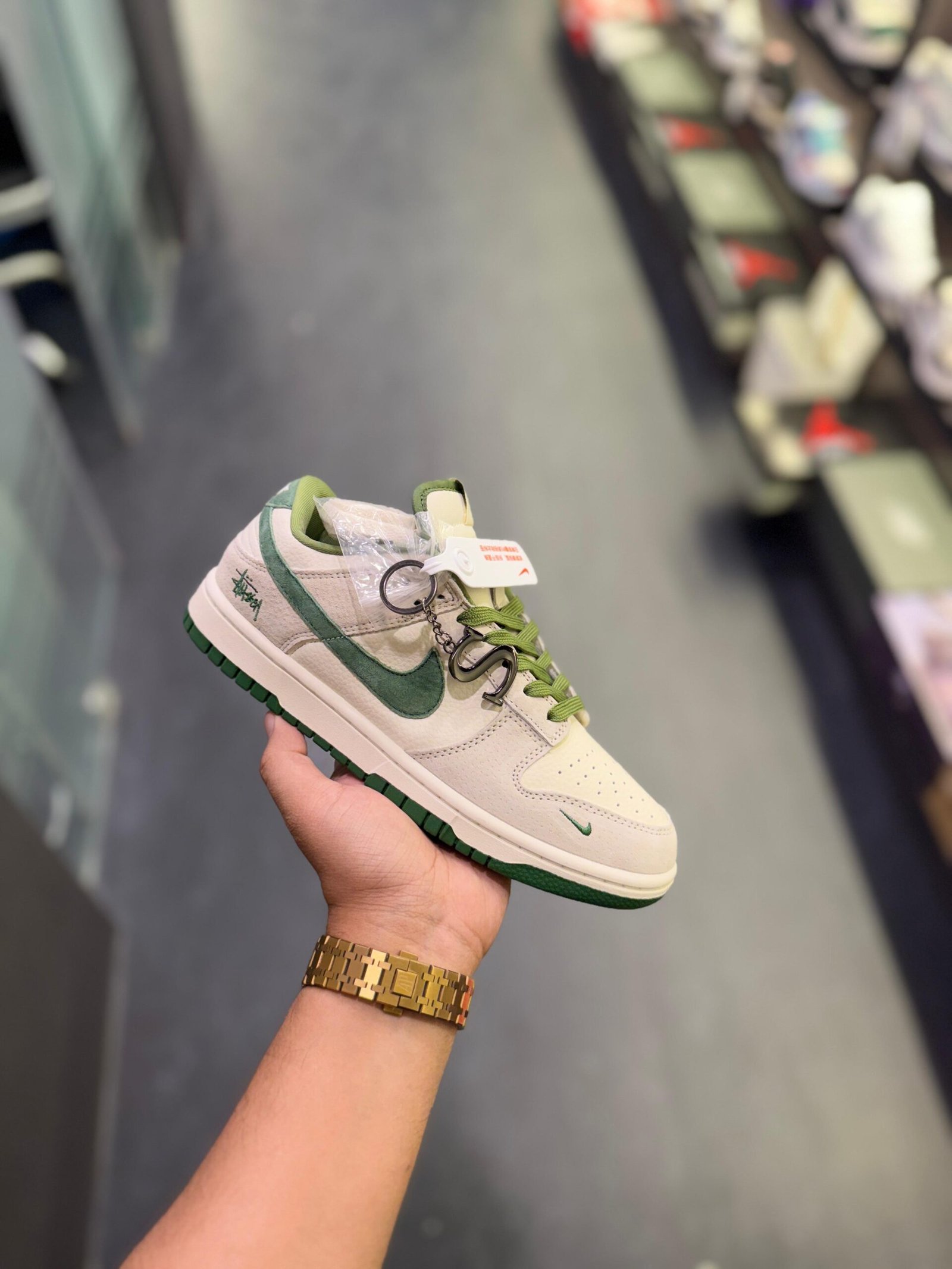 Dunk Stussy Green Sneakers On Sale (1)
