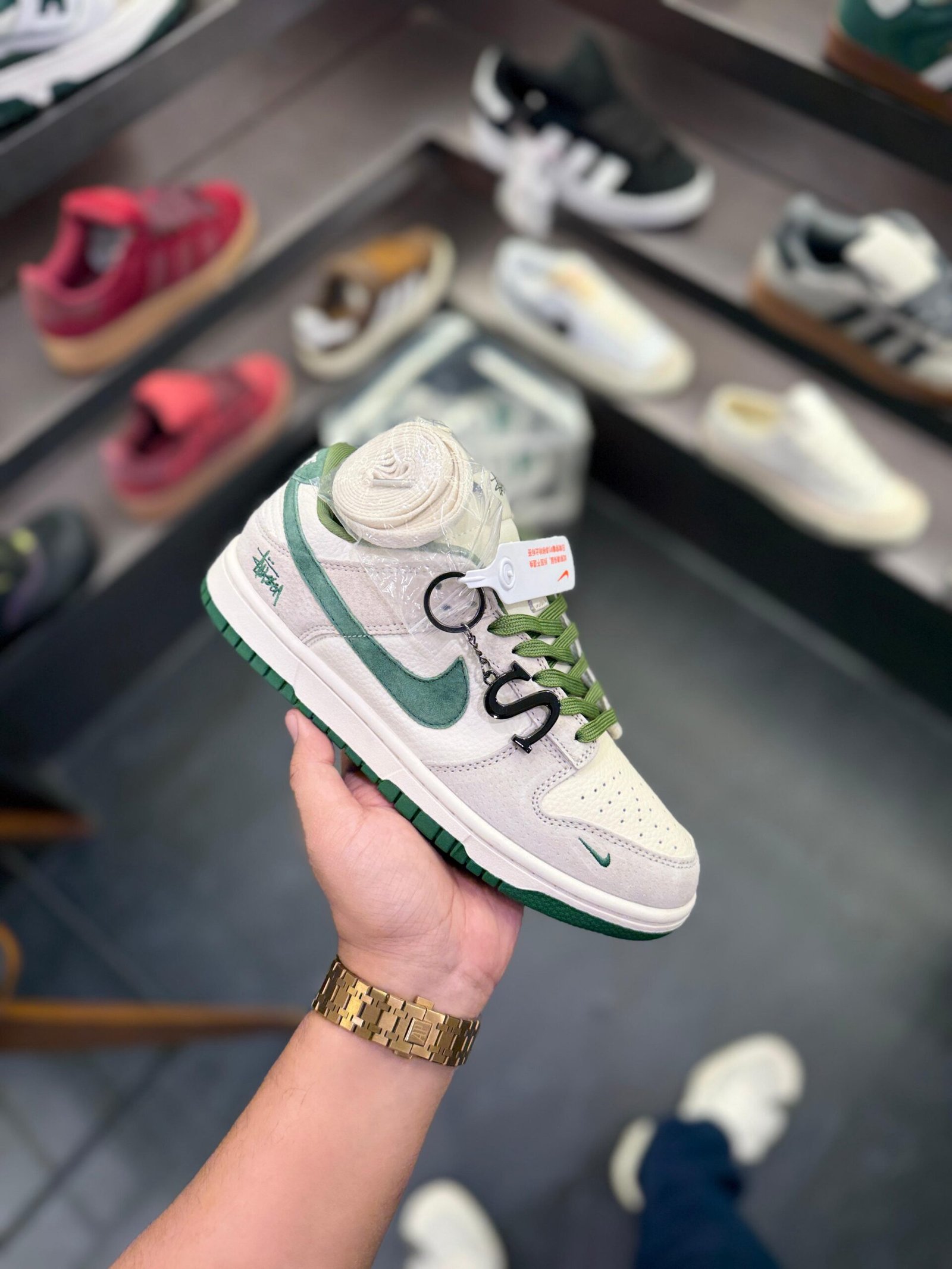 Dunk Stussy Green Sneakers On Sale (2)
