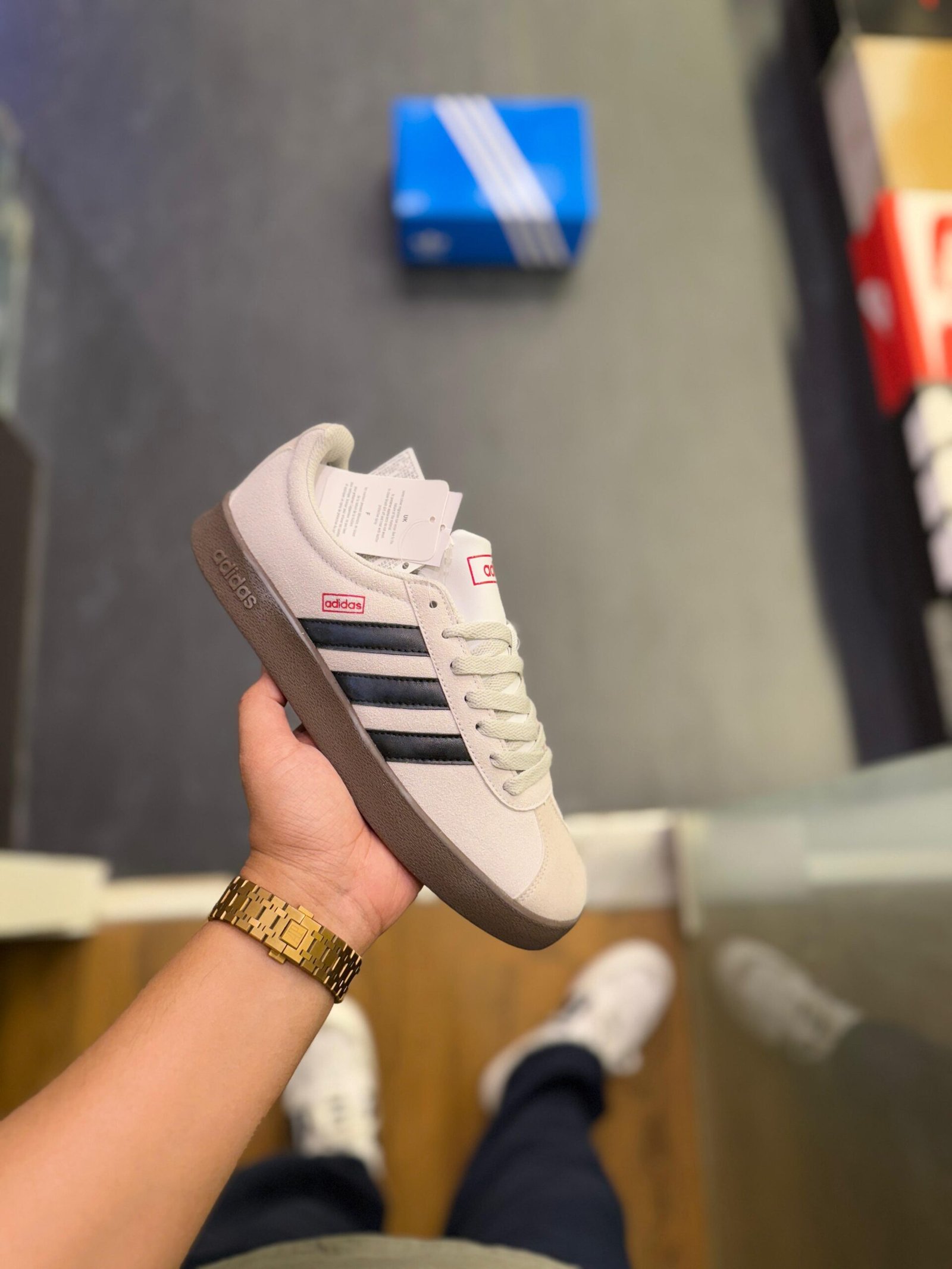 Neo Vl Court 2.0 Cream Sneakers In Stock (2)