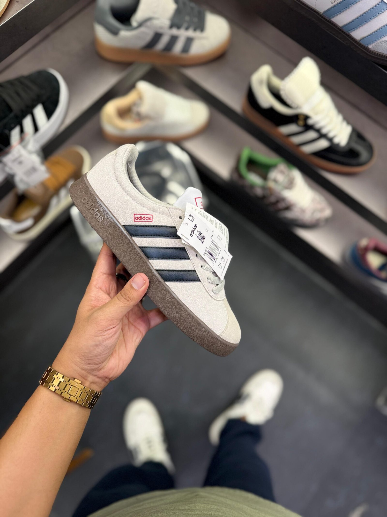 Neo Vl Court 2.0 Cream Sneakers In Stock (4)