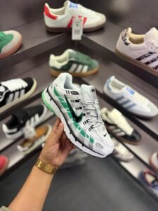 P-6000 Trainer Metallic Green Sneakers (1)