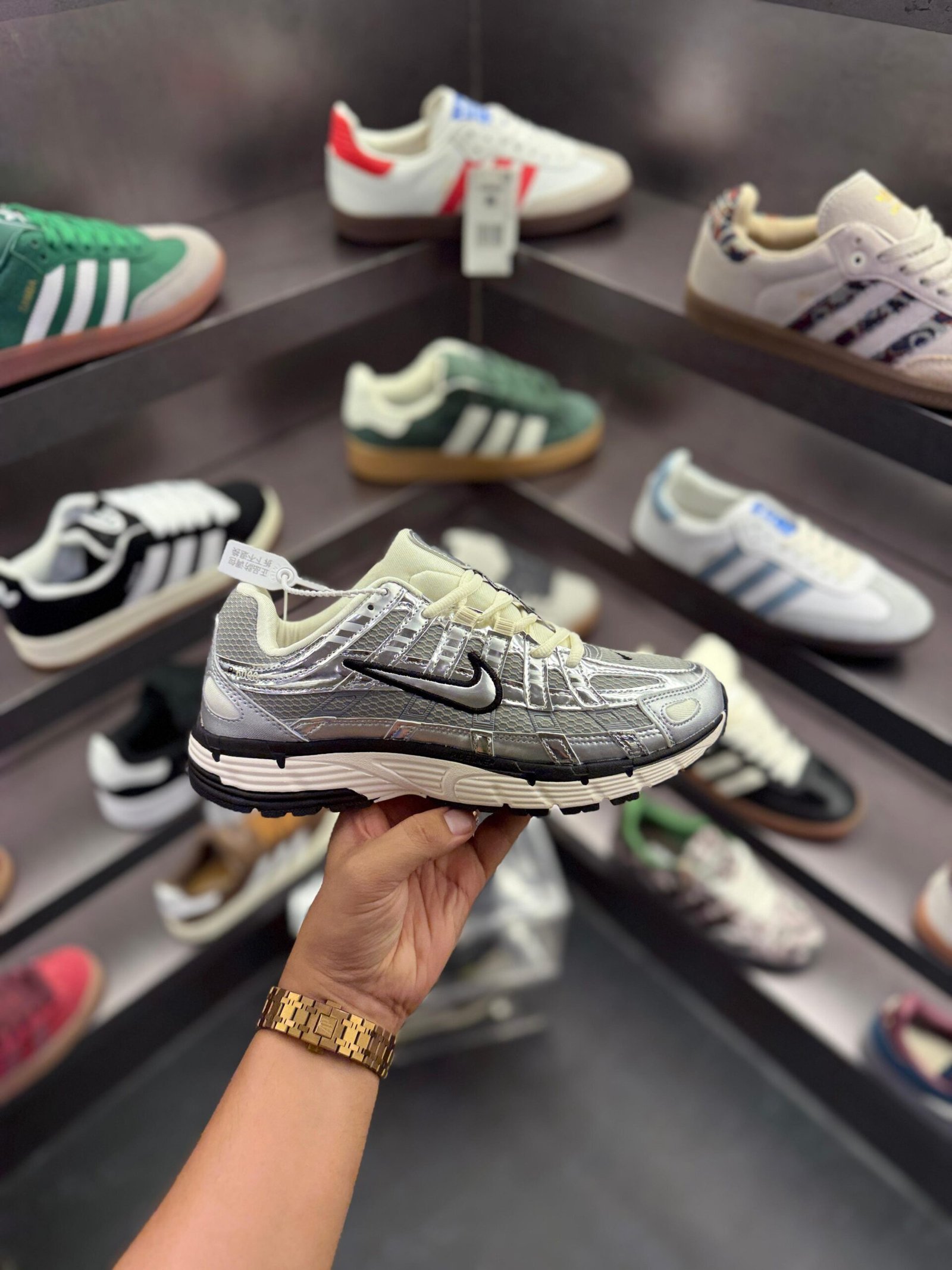 P-6000 Trainer Metallic Sneakers In Stock (2)