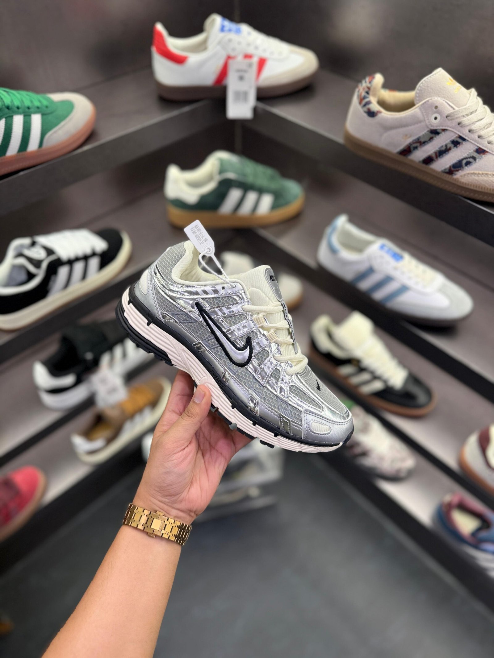 P-6000 Trainer Metallic Sneakers In Stock (3)