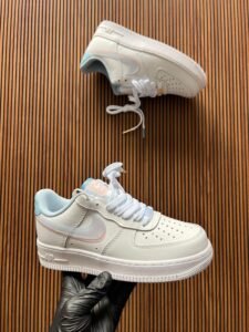 Double Swoosh Leather Sneakers For Girls (1)
