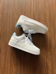 Double Swoosh Leather Sneakers For Girls (2)