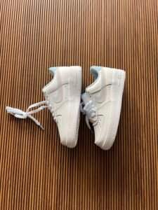 Double Swoosh Leather Sneakers For Girls (3)