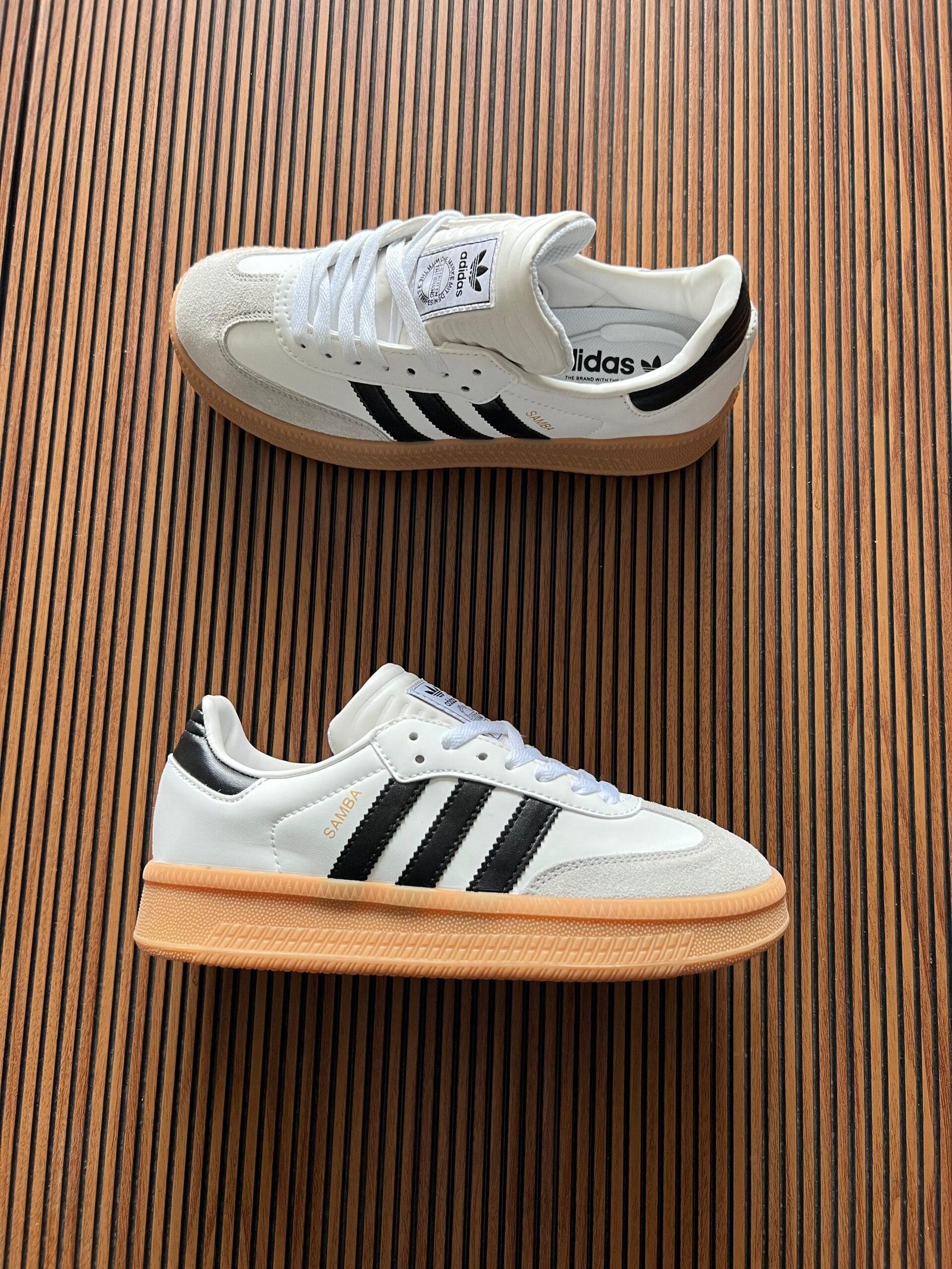 Samba Double Sole Leather Sneakers For Girls (2)