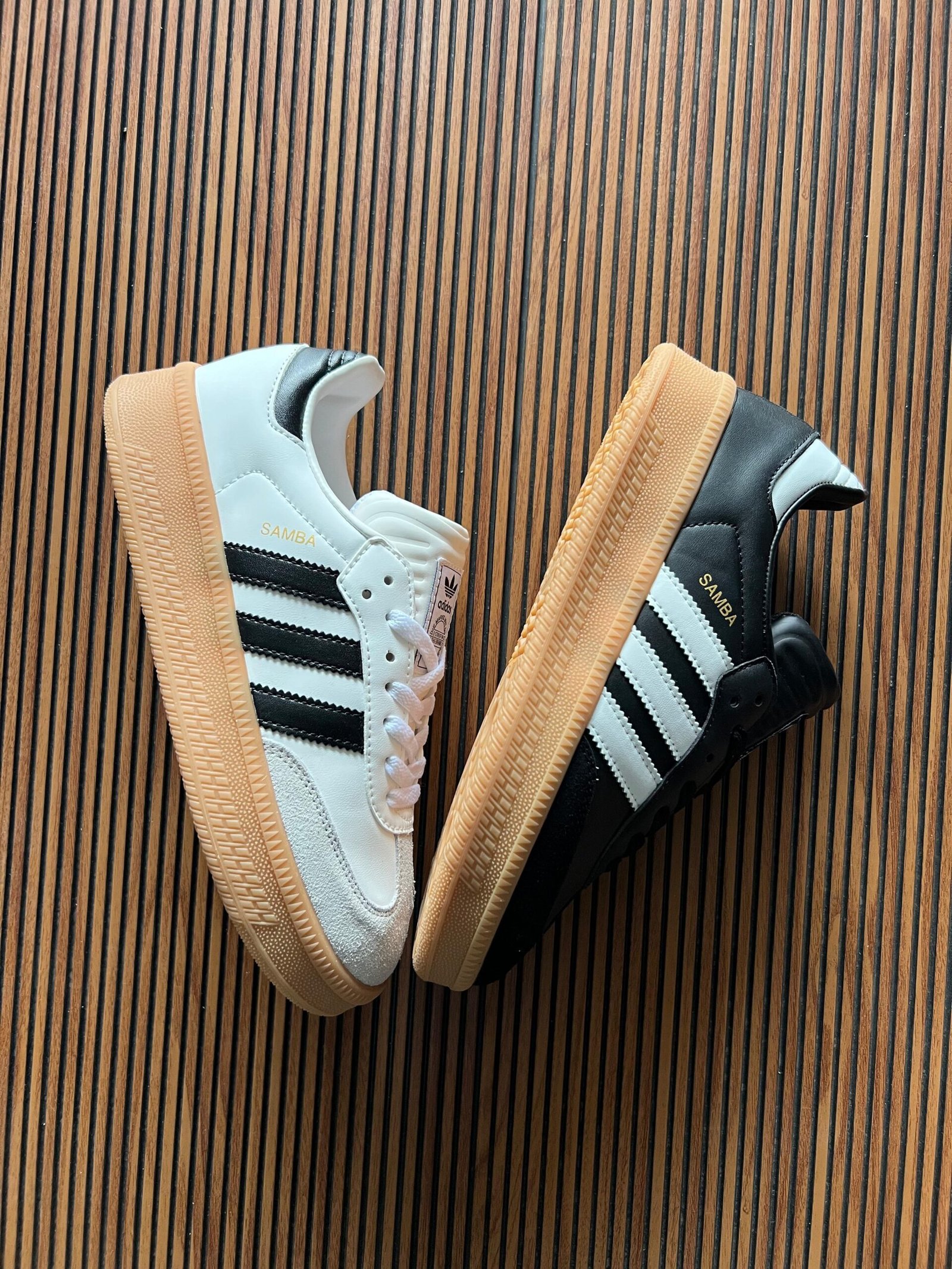 Samba Double Sole Leather Sneakers For Girls (3)