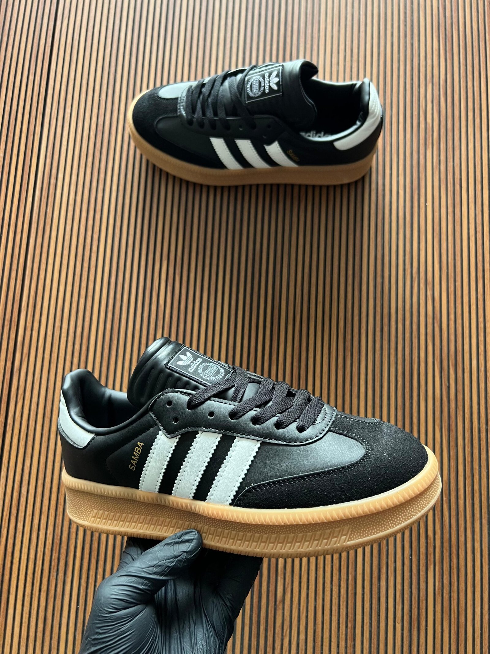 Samba Double Sole Leather Sneakers For Girls (4)