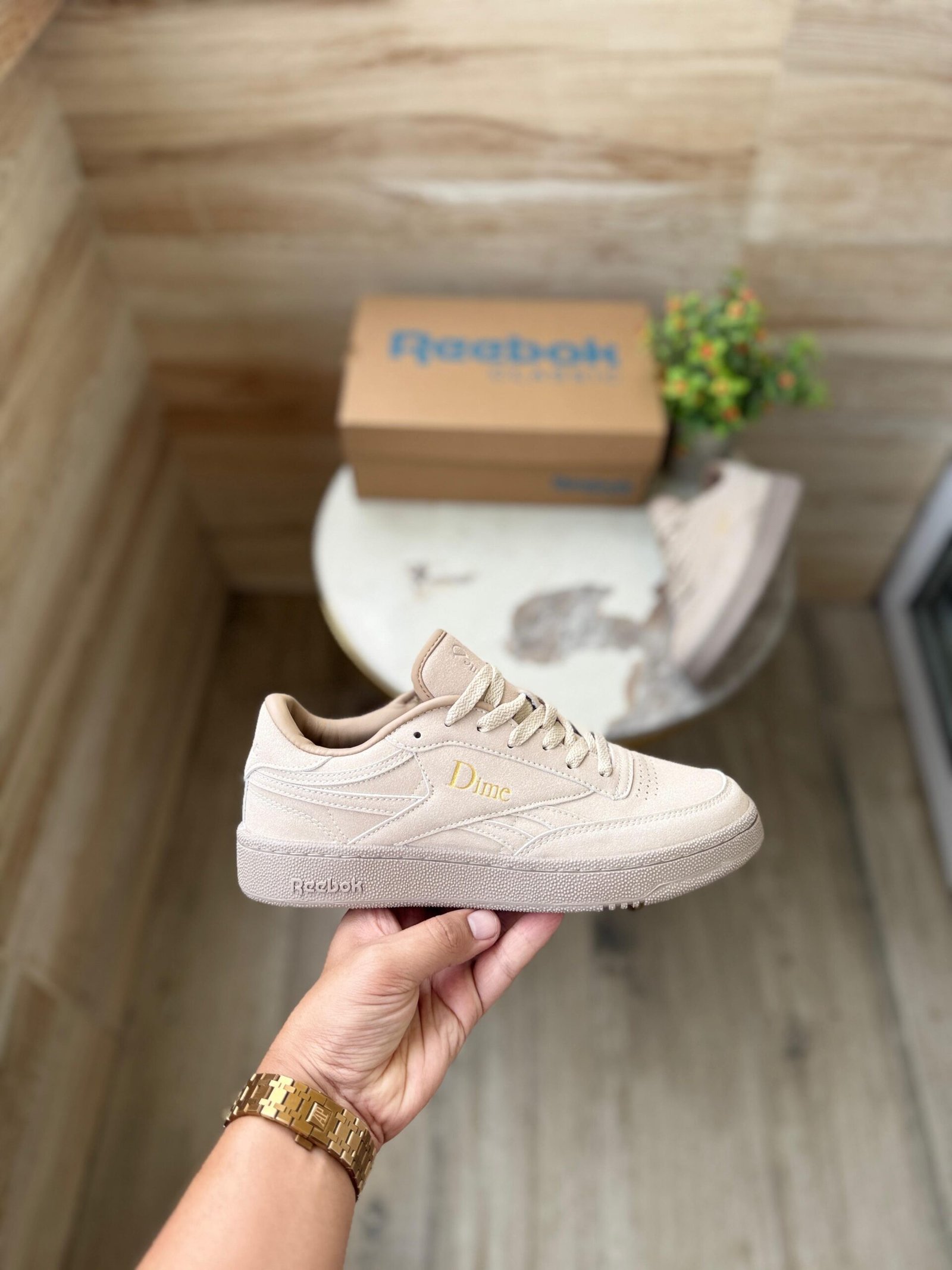 X Dime Club Revenge Beige Sneakers On Sale (1)