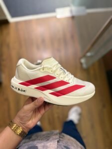 Adizero Evo Sl White Red Sneakers For Boys (2)