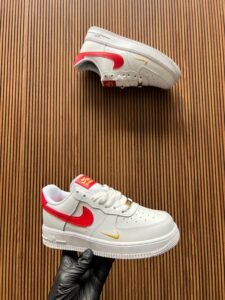 Airforce Red Swoosh Sneaker For Girls (1)