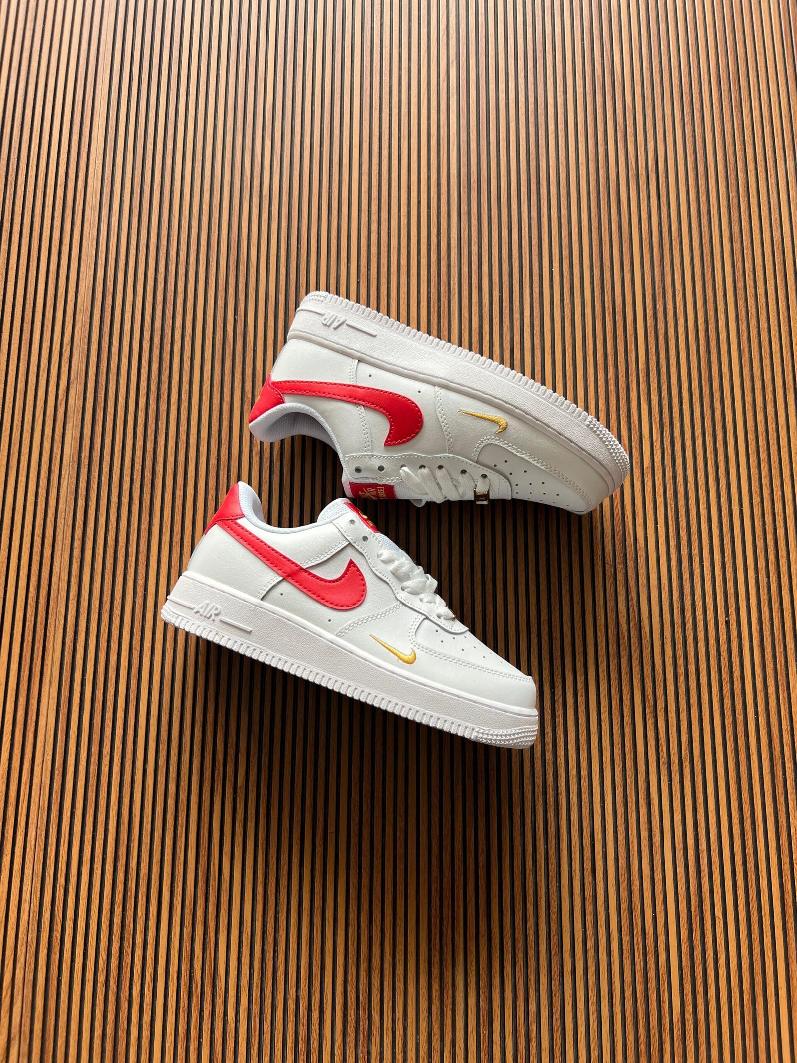 Airforce Red Swoosh Sneaker For Girls (2)