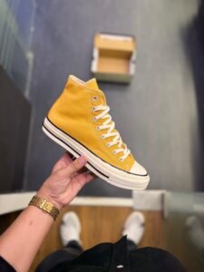 Chuck 70 Mid Yellow Sneakers In Stock (1)