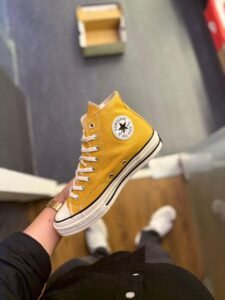 Chuck 70 Mid Yellow Sneakers In Stock (2)