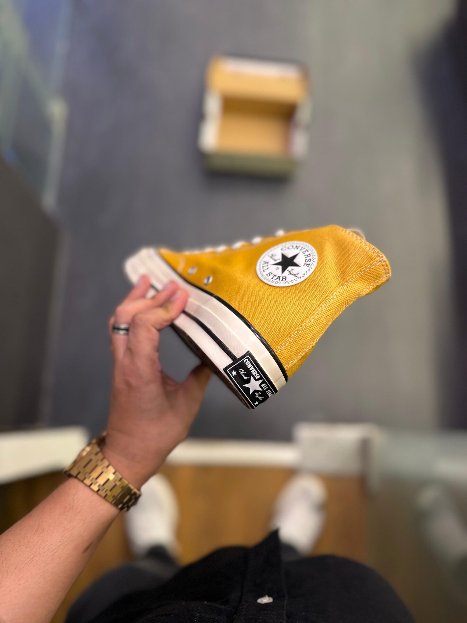 Chuck 70 Mid Yellow Sneakers In Stock (3)