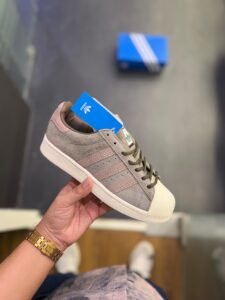 Superstar Brown Off White Sneakers On Sale (1)