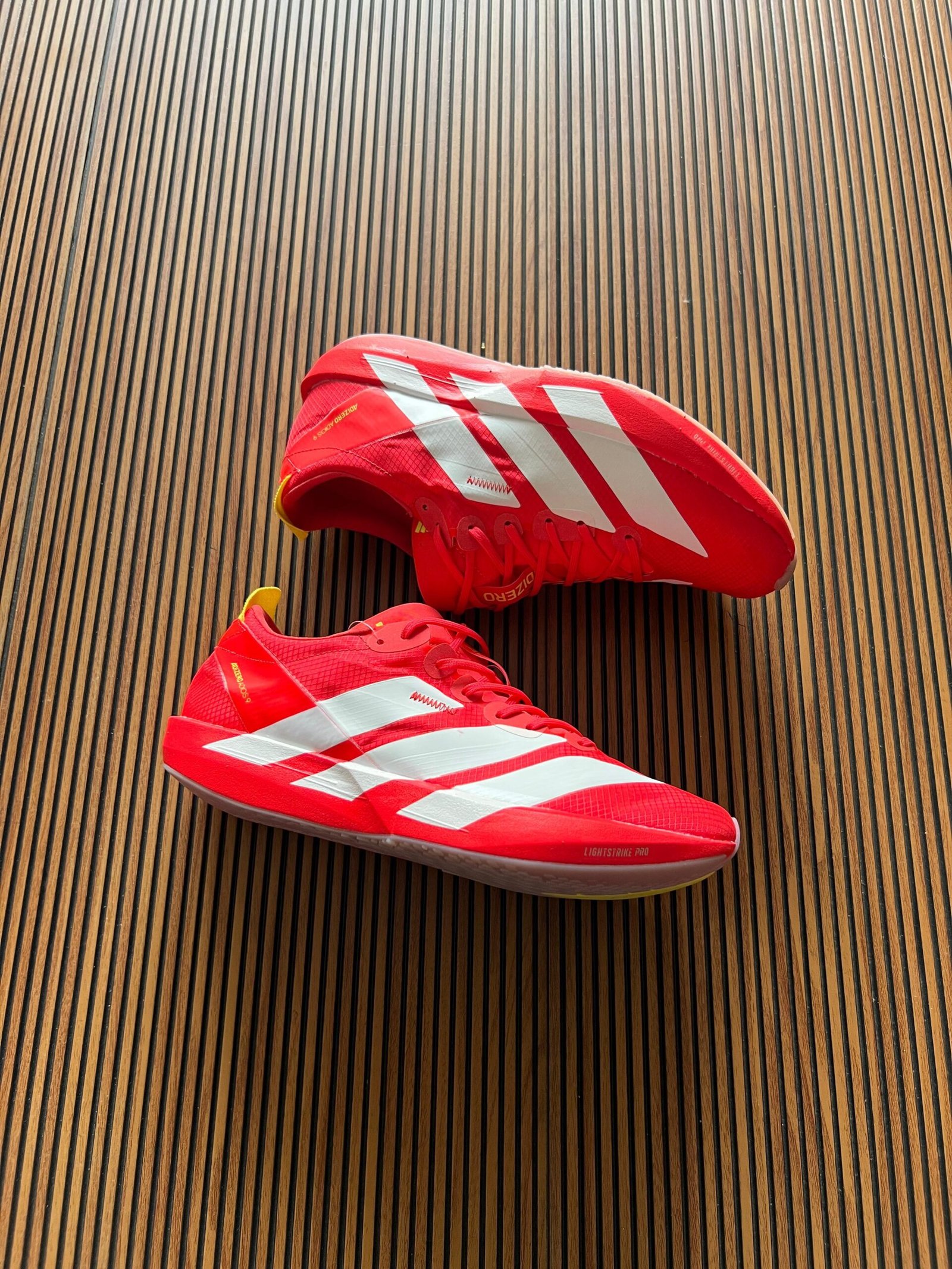 Adios 9 Red Running Sneakers – Lightweight (4)