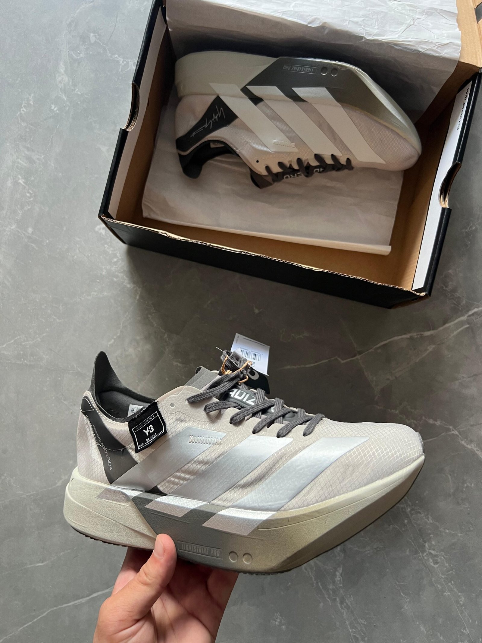 Adizero Adios Pro 4 Running Sneakers Lightweight (1) Adizero Adios Pro 4 Running Sneakers Lightweight (1)