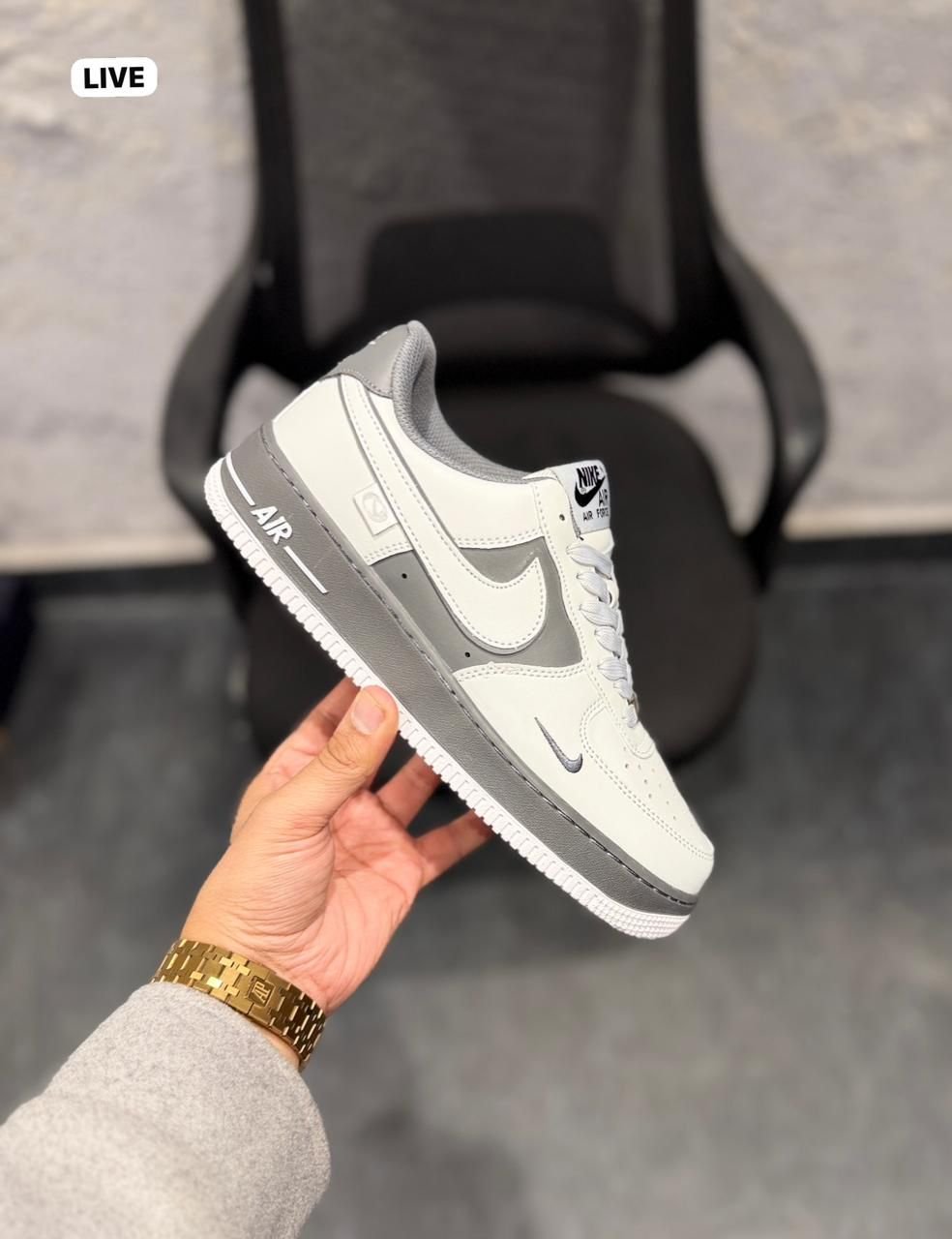 Grey Metallic Low Top Sneakers – Premium Street Style Shoes