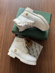 Premium White Leather Boots – Durable Timber Style Footwear (2)