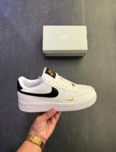 Airforce One White Black Gold Sneakers – Premium Style (1)