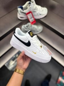 Airforce One White Black Gold Sneakers – Premium Style (4)