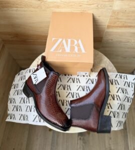 Croco Chelsea Boots – Textured Leather Finish Available in 2 Colors (6)