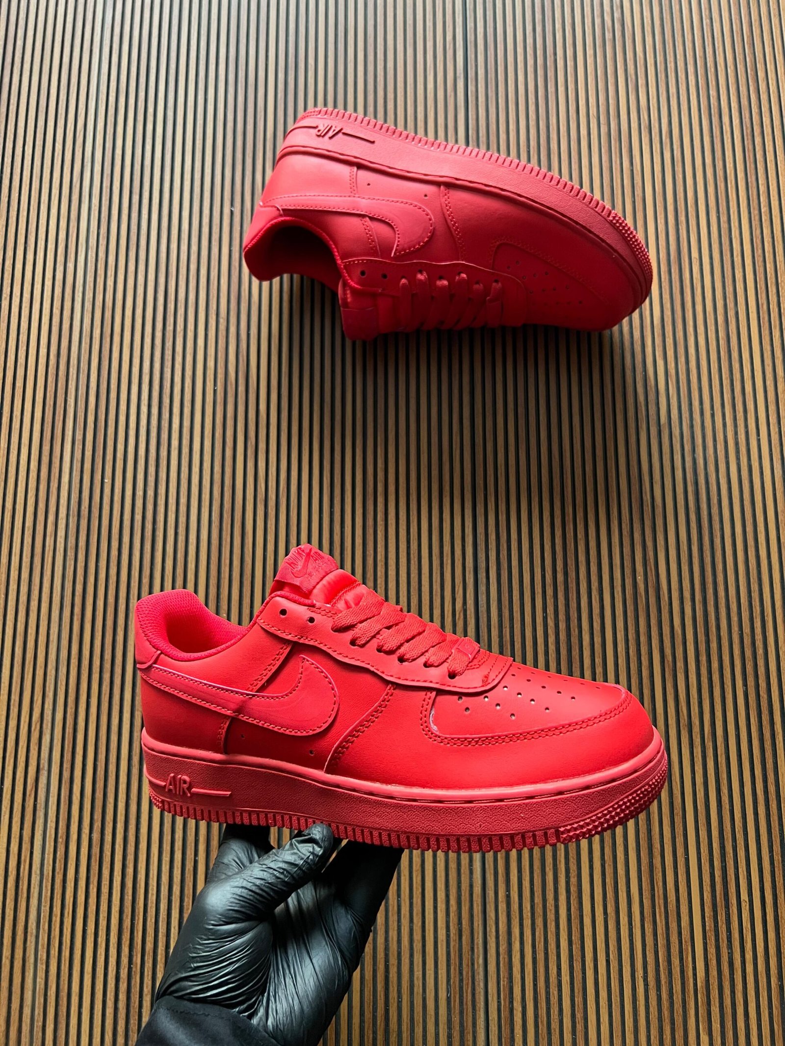 Full Red Full Leather Airforce 1 Originals – Boys’ Classic Sneakers (1)