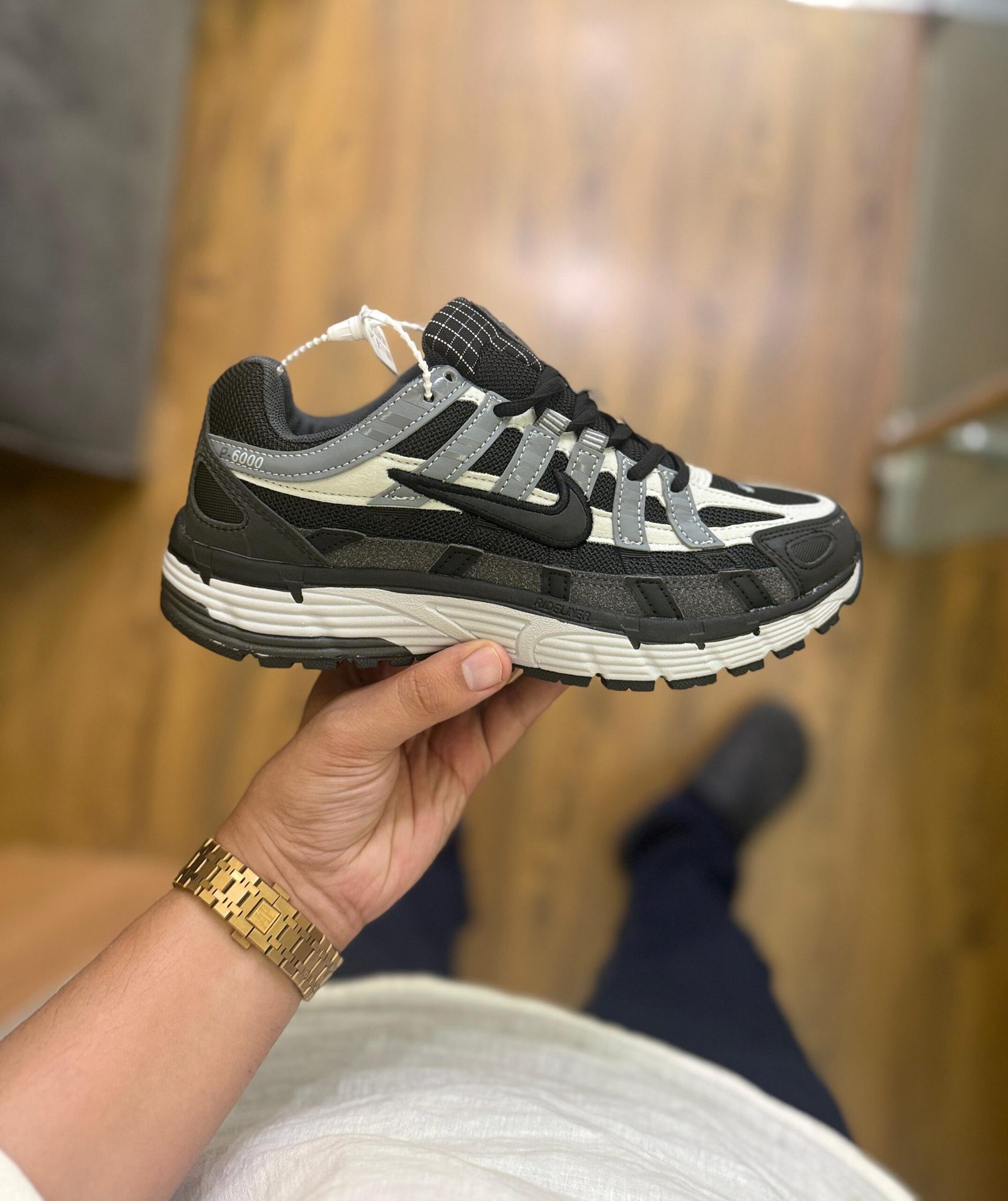 P-6000 Trainer Grey Black – Premium Running Sneakers (2)