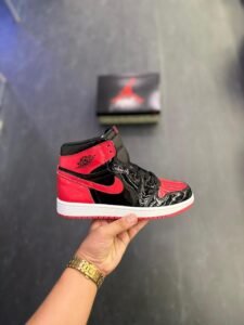 Patent Bred Retro 1 Air Jordans – Classic Black and Red Sneakers (3)