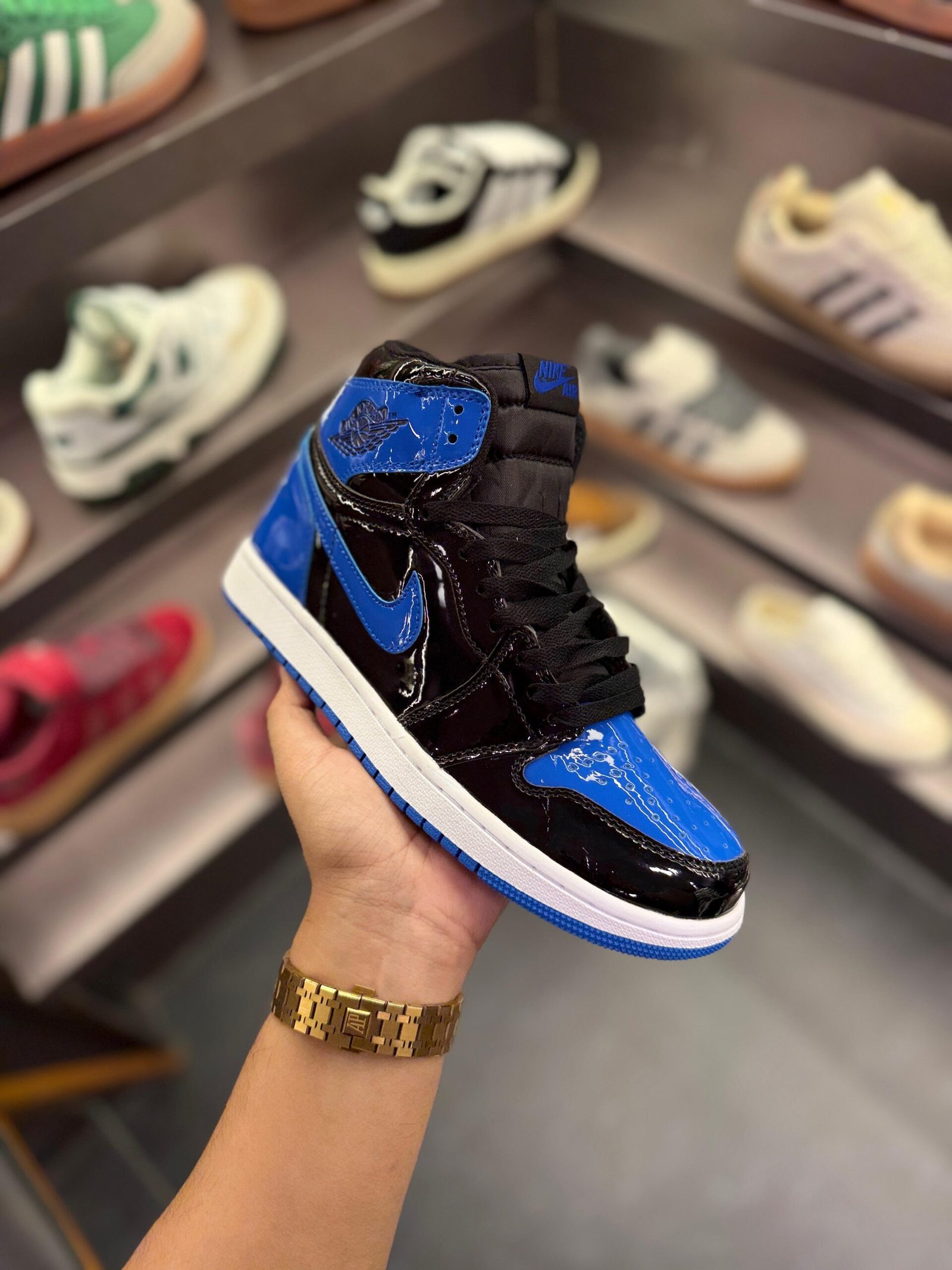 Patent Royal Blue Retro 1 Air Jordans – Classic Style Sneakers (2)