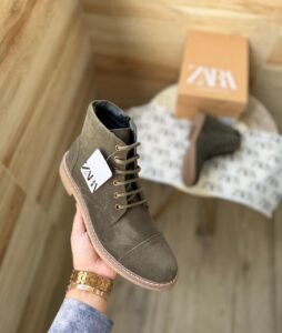 Premium Mid Ankle Zip Suede Leather Boots – 5 Colors (12)